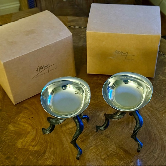 RETIRED  Michael Aram Impala Nut Bowls Set of Two / Retired - Picture 2 of 6